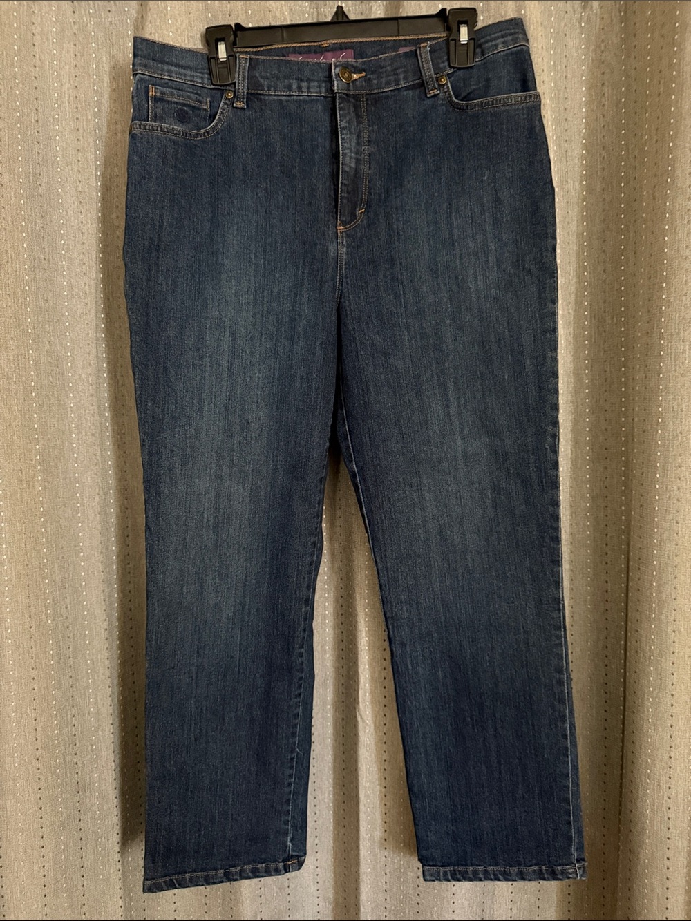 Gloria Vanderbilt Amanda Jeans Size 14P Petite Classic Fit Blue Denim